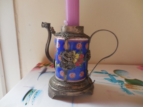 Bougeoir forme petite theiere - bougeoir,