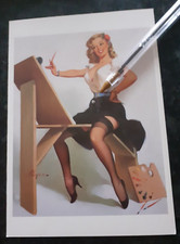 PIN UP _ Painted Housewife _ Gil Elvgren _ Erotic _ Garter Belt _ PIN-UP