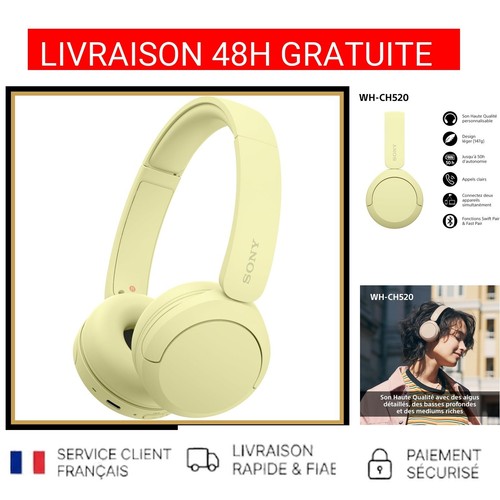 Casque bluetooth sony ch520 - sony, wh-ch520