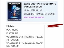 2 places Concert David Guetta