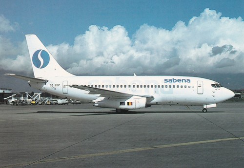 Carte postale avion sabena - postale,