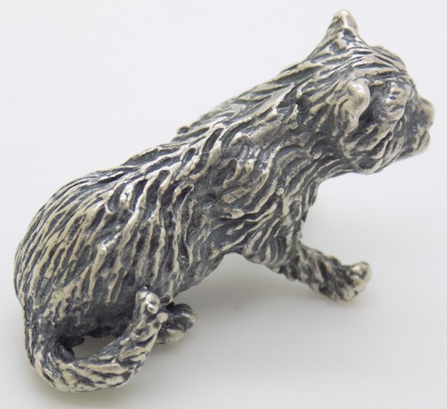 Figurine chaton chat - chaton, argent