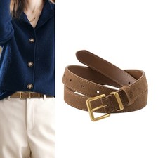 Suede Leather Belt Vintage Business Casual Fashion Skirts Jeans dresses popular