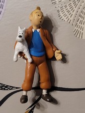 HERGE FIGURINE ADVENTURES TINTIN 8CM HERGE TINTIN MILOU BRAS 1994 PLASTOY