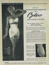 Advertising 0925 1960 Bolèro sheath tape brought back under clothing