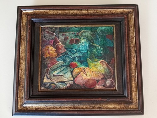 Tableau huile sur - tableau,, panneau