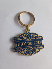 Porte-clés Emaillé Art Déco Parc du PUY DU FOU Keychain vintage