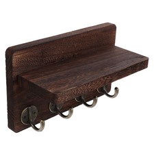  Cintre Mural En Bois Porte Manteau Crochet Crochets D'armoire Portemanteau