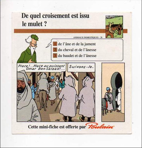 Chocolat poulain mini fiche - poulain,