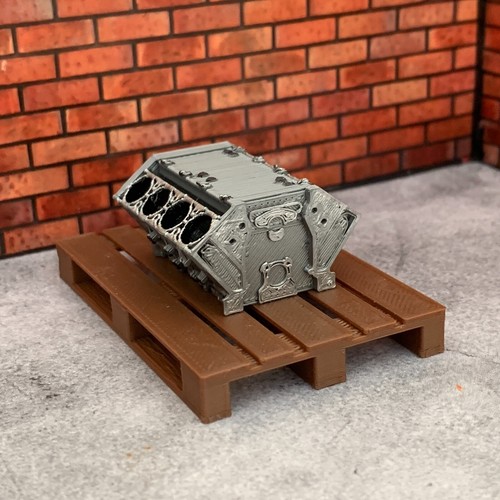 Bloc moteur l échelle - moteur, l'échelle