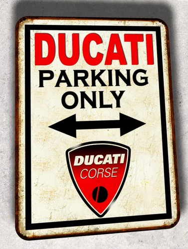 Plaque métal vintage ducati - vintage,