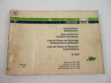 Deutz Fahr M1202 Combine Harvester Spare Parts List Spara Parts List 1995