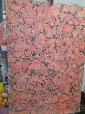 Papier marbré à la cuve de