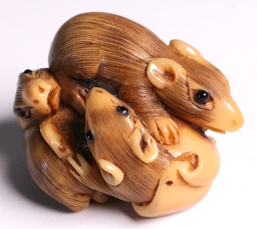 Trois souris japonaises - , en