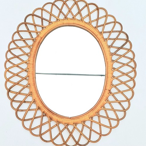 Miroir soleil rotin - soleil,