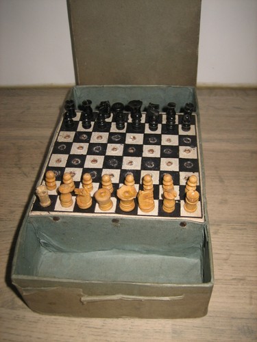Ancien coffret echiquier jeu - coffret,