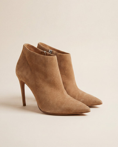 Bottines daim taupe - , bout