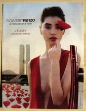 Publicité Papier - Parfum "Flower By Kenzo" de 2016, Ming Xi Mannequin