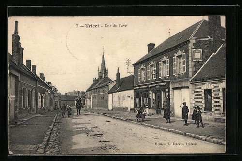 Cpa tricot rue - rue,