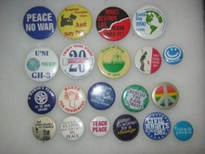 CAUSE-PROTEST BUTTONS 20 Different