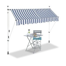 AUVENT RETRACTABLE MANUEL STORE BANNE MARQUISE POUR PATIO & TERRASSE 250x120c...