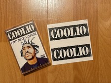 COOLIO Fantastic Voyage Cassette + Promo STICKER Hip Hop Rap WC West Coast RARE