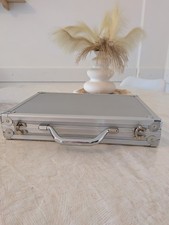 Mallette / Valise Aluminium Argentée Rigide - Rangement Outils, Maquillage,...