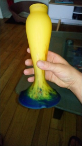 Très beau vase pate de - pate,