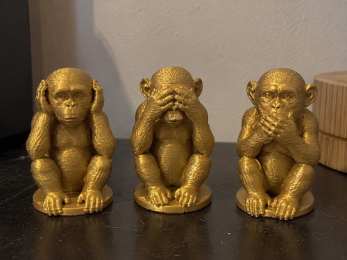 Lot singes la sagesse - singes,