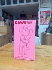 kaws take pink share medicom toy originalfake