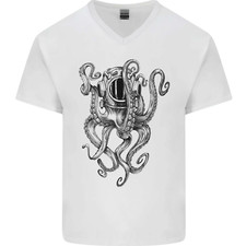 T-Shirt En Coton V-Cou Pour