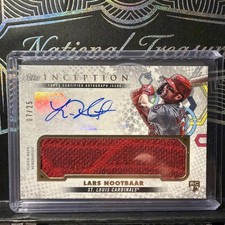 Lars Nootbaar 2022 Topps Inception Game Sock Auto Relic Rookie /25 #Cardinals