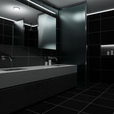 Profil aluminium pour carreaux 2 m anodisé pour bandes LED / Strips LED