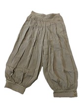 Vintage EX-AEQUO Gerard Darel Women’s Harem Style Pants Slacks Gold Trim Paris 