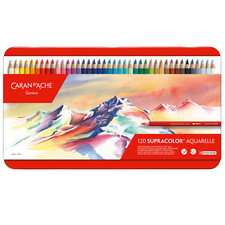 Caran D'Ache Supracolor Artiste Qualité Doux Eau Soluble Couleur Crayons 120 De