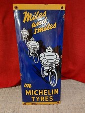 Michelin Tyres enamel plaque 70.5 cm x 30 cm