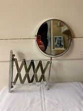 DOUBLE SIDED STRETCH CHROME HANGING MAKEUP MIRROR