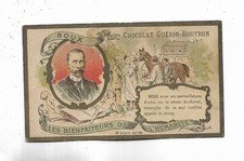 Chromo Chocolat GUERIN-BOUTRON "ROUX, benefactor of humanity"