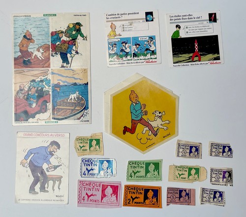 Lot pièces pub tintin - lot,