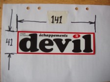 Devil exhaust decal