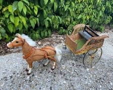 Toy convertible horse horse horse miniature decoration doll size Parisian 20th century