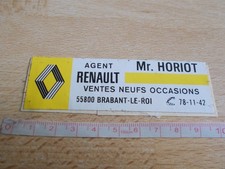 Autocollant vintage AGENT