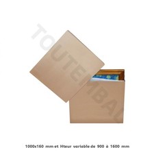 Caisse carton TV télescopique