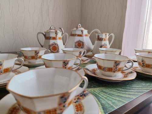 Grand service café vintage - service,