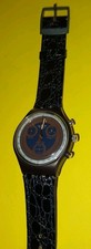 Vintage Swatch Chrono SCN 102 Silver Star New 