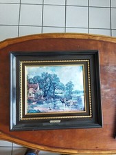 Joli tableau  émaux Helca Martelé à la main (constable)