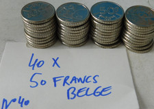 LOT 40 Pieces monnaie 50