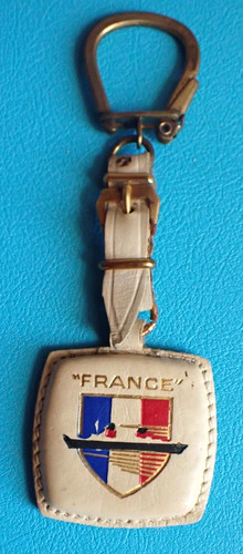 Porte cle cuir paquebot france - porte,