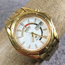 Seiko Kinetic Men 5M43-0C20 Quartz Watch 6 3/4" Needs New Capacitor