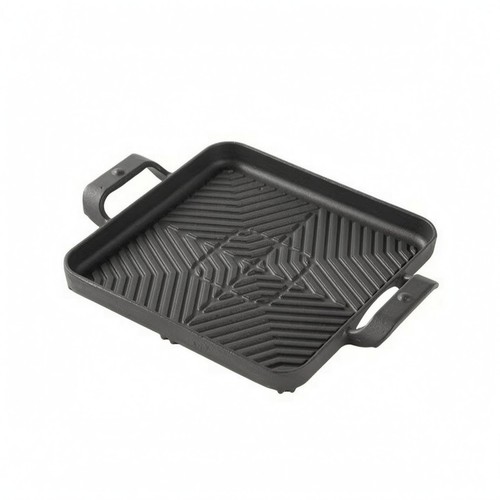 Poêle grill carrée poignées - poêle,